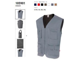 CHALECO 105901 AZUL GRIS