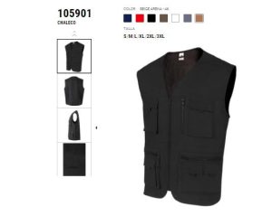 CHALECO 105901 AZUL NEGRO