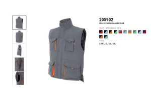 CHALECO 205902 GRIS NARANJA