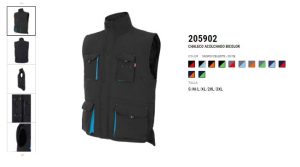CHALECO 205902 NEGRO CELESTE