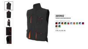 CHALECO 205902 NEGRO NARANJA