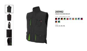 CHALECO 205902 NEGRO VERDE
