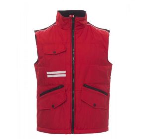 CHALECO PONGEE RIPSTOP AZUL MARINO ROJO