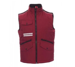 CHALECO PONGEE RIPSTOP BURDEOS NEGRO