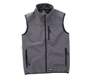 CHALECO WORKSELL LISO GRIS