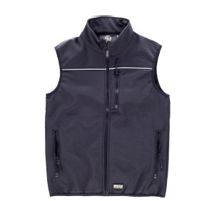 CHALECO WORKSELL LISO NEGRO