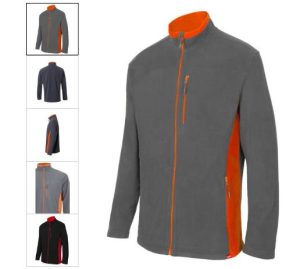 CHAQUETA POLAR 201504 GRIS NARANJA