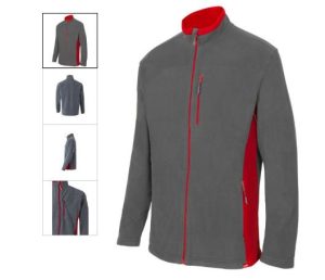 CHAQUETA POLAR 201504 GRIS ROJO