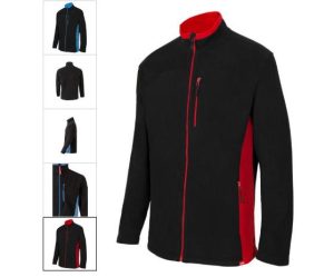 CHAQUETA POLAR 201504 NEGRO ROJO