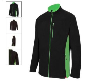 CHAQUETA POLAR 201504 NEGRO VERDE LIMA