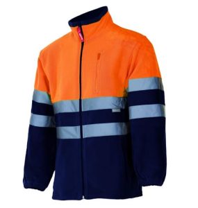 CHAQUETA POLAR AZUL NARANJA