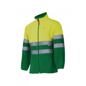 CHAQUETA POLAR VERDE AMARILLO