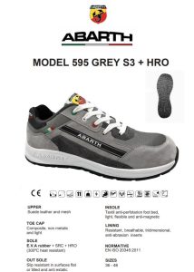 ZAPATO DE SEGURIDAD ABARTH GRIS