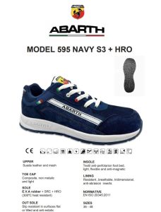 ZAPATO DE SEGURIDAD ABARTH NAVY