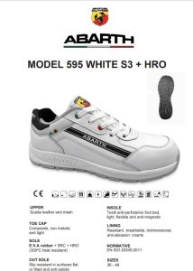 CALZADO DE SEGURIDAD ABARTH BLANCO