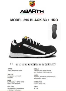 RRR ZAPATO SEGURIDAD ABATCH NEGRO