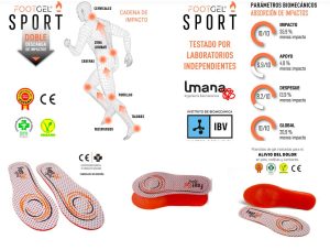 PLANTILLA FOOTGEL NARANJO